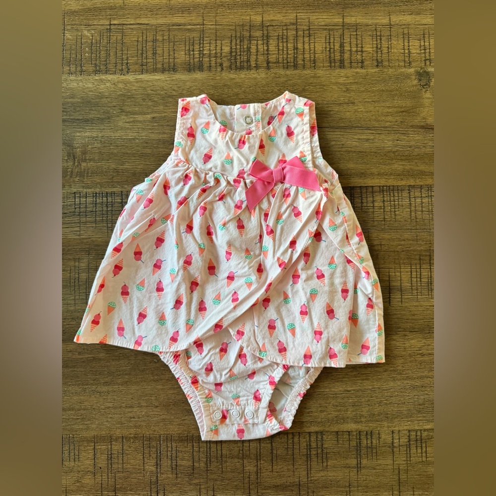 CARTER'S | Baby Summer Ice cream Print Sunsuit - 6 Months